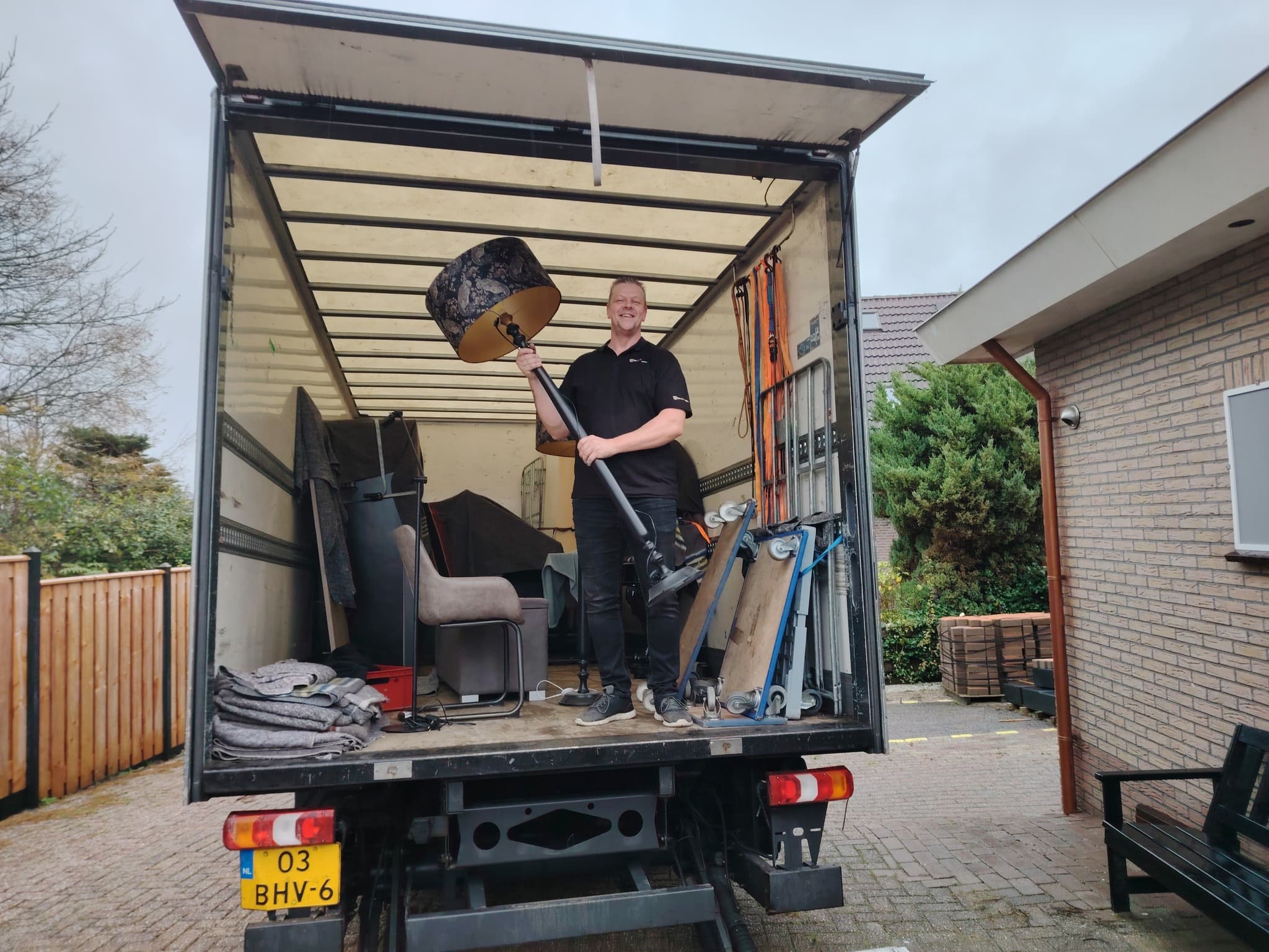 Laden, transport en lossen.